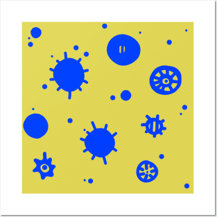 Abstract Shapes Virus Posters and Art